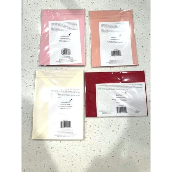 NWT set of 4 Papyrus Anniversary Greeting Cards - Picture 2 of 10
